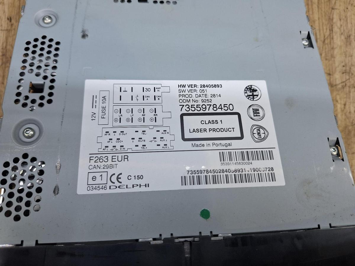 1000927050-Stereo Head Unit Part Number